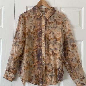 Broadway & Broome Sandstamp Silk Boyshirt